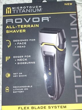 MICROTOUCH TITANIUM ROVOR All-Terrain Shaver - Black & Yellow
